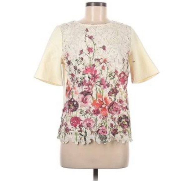 Anthropologie Sunday in Brooklyn Canna Lace Floral Top - Picture 4 of 11